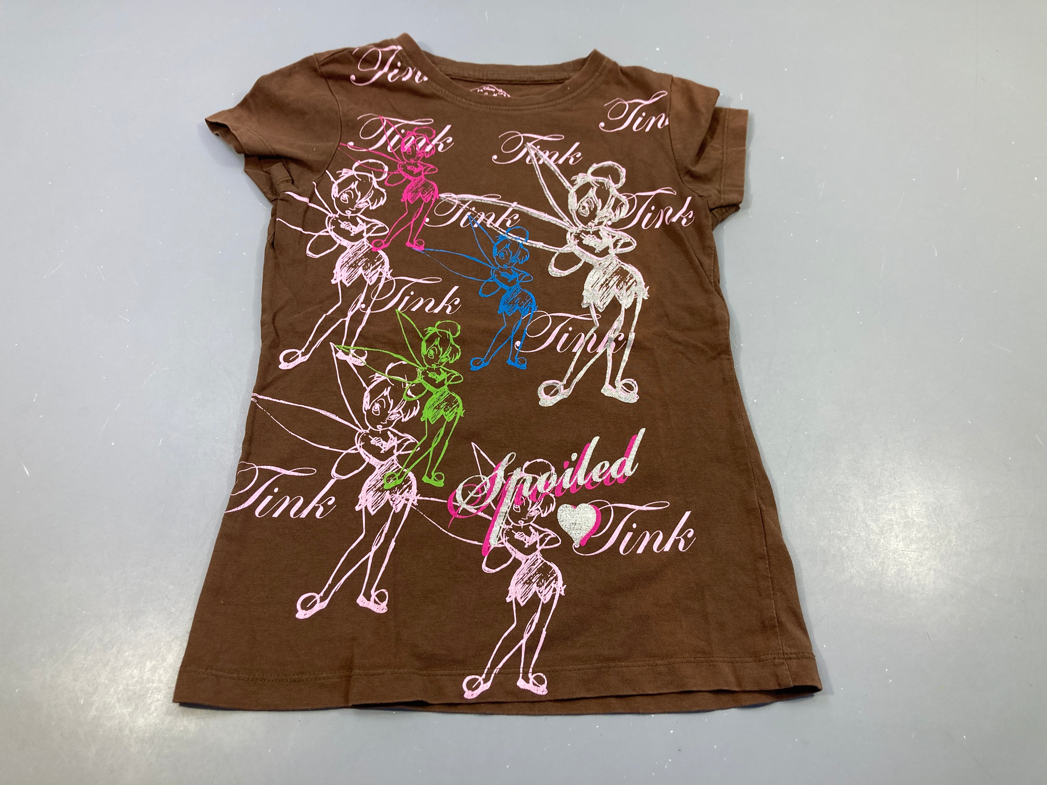 T-shirt m.c brun, fées Clochette