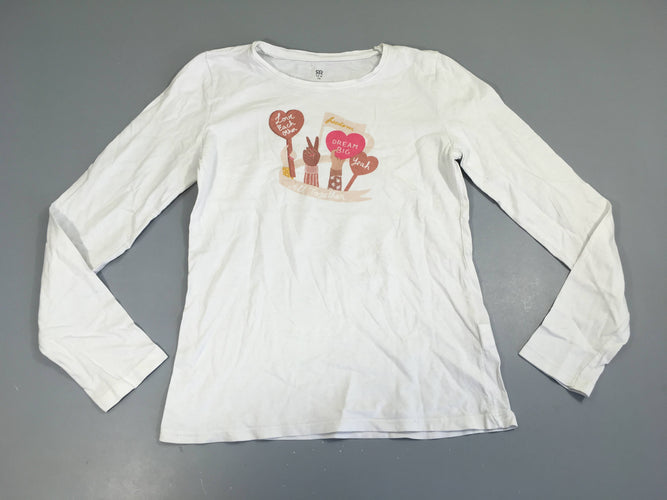 T-shirt m.l blanc Dream, moins cher chez Petit Kiwi