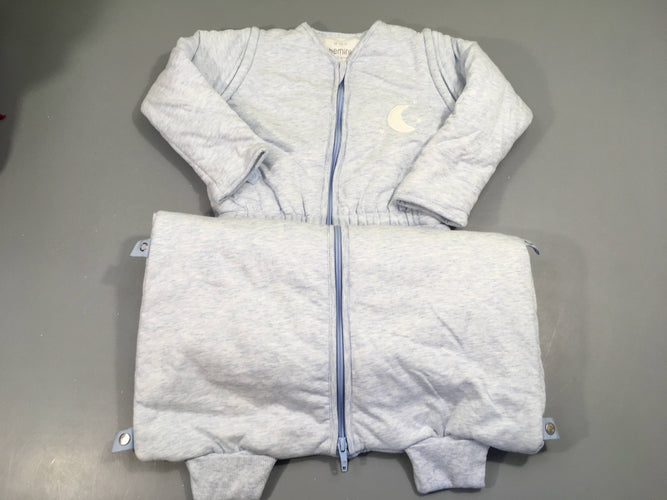 Sac de couchage m.l amovibles matelassé bleu clair, moins cher chez Petit Kiwi