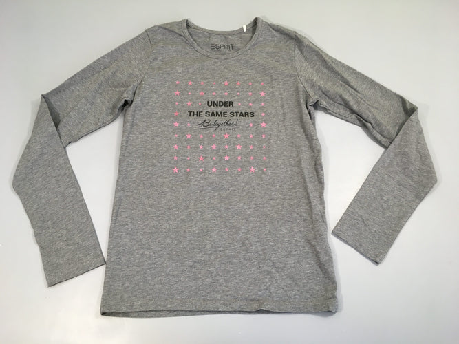 T-shirt m.l gris chiné Under étoiles, moins cher chez Petit Kiwi