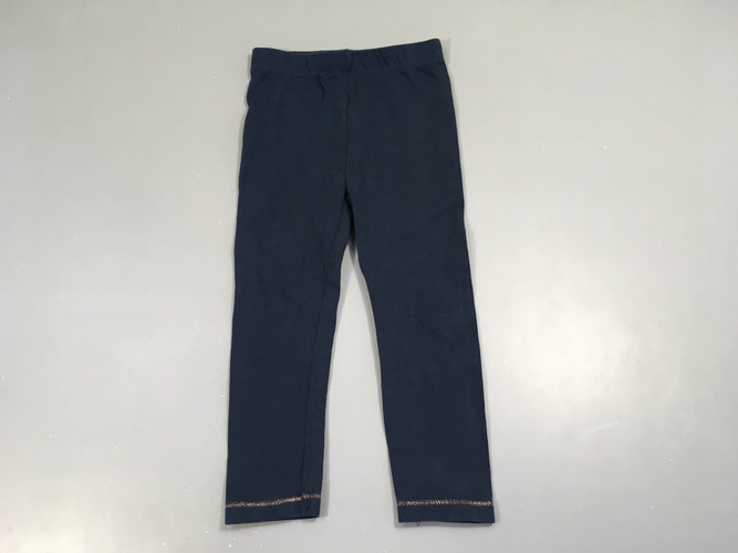 Legging jersey bleu foncé, moins cher chez Petit Kiwi