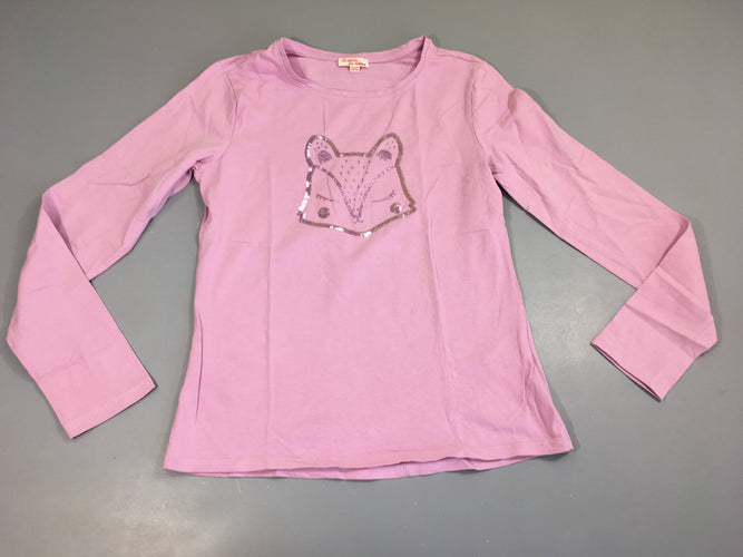 T-shirt m.l mauve renard sequins, moins cher chez Petit Kiwi
