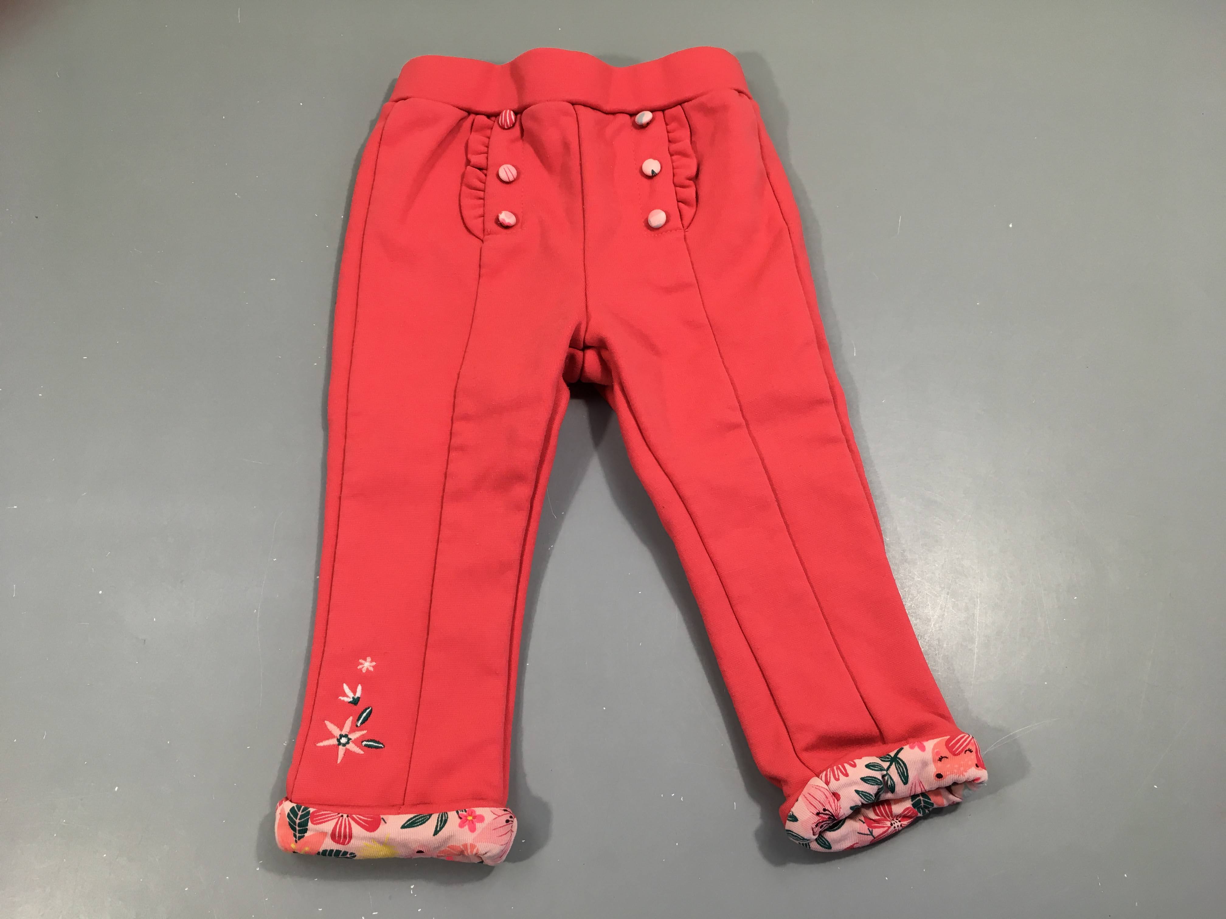 Legging rose vif épais