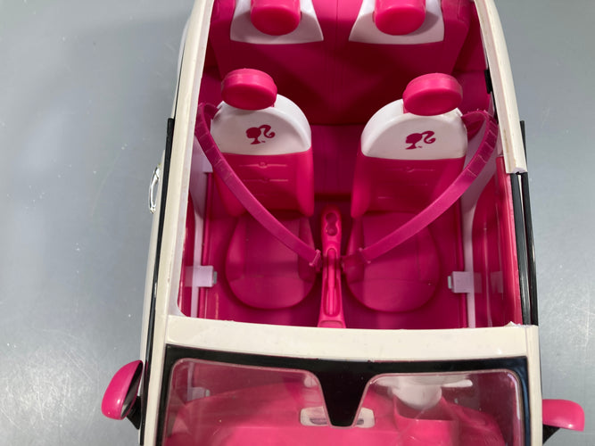 Fiat 500, Bar.bie, Mattel, un bord au-dessus de la porte cassé, moins cher chez Petit Kiwi