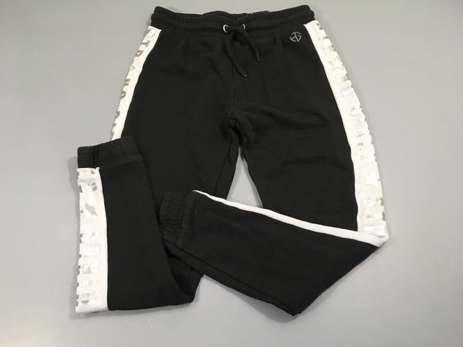 Pantalon jogging noir bande blanche, moins cher chez Petit Kiwi