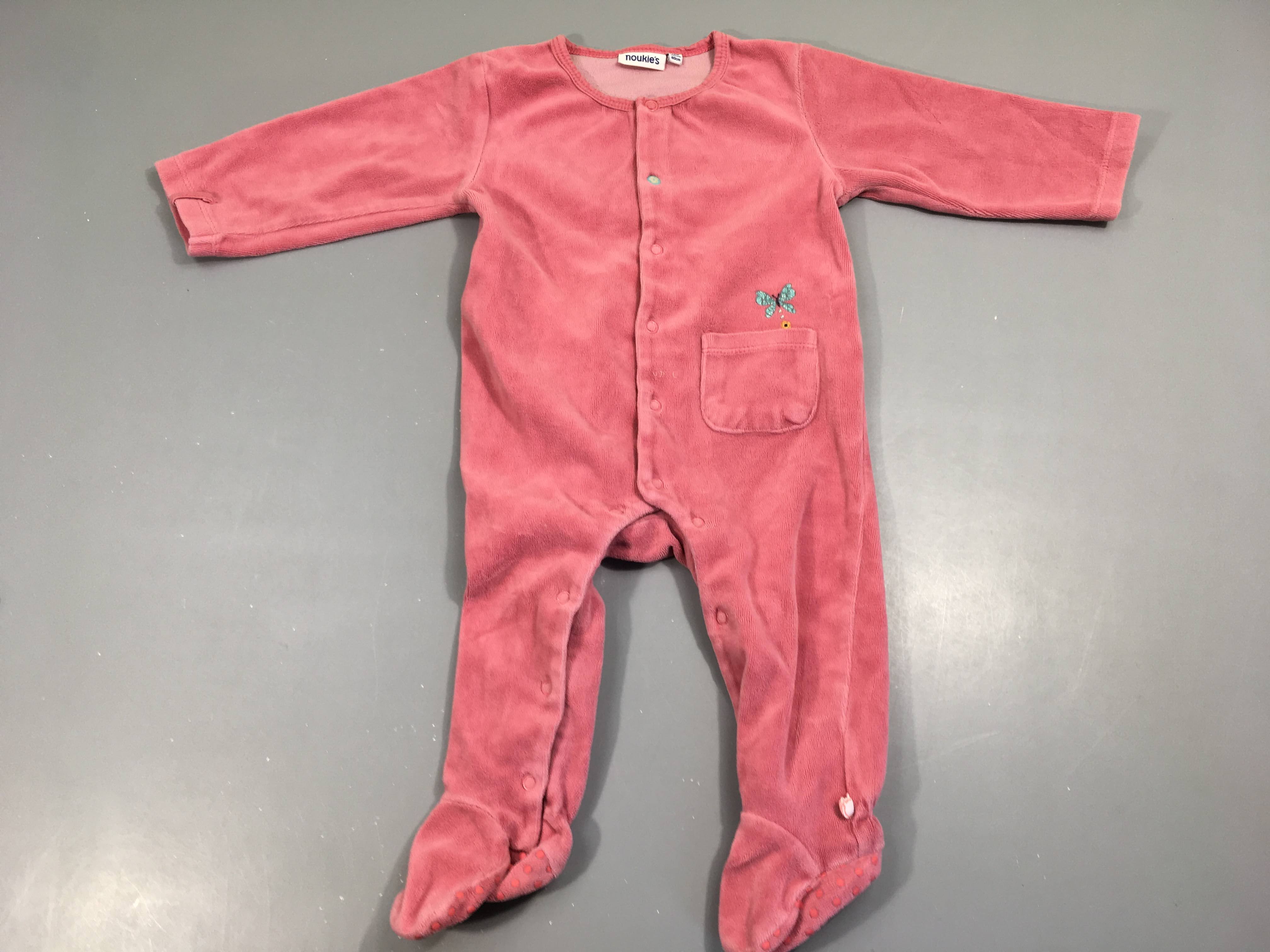 Pyjama éponge velours rose