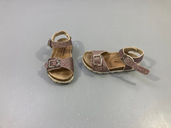 Sandales pailletées multicolore, 22, moins cher chez Petit Kiwi