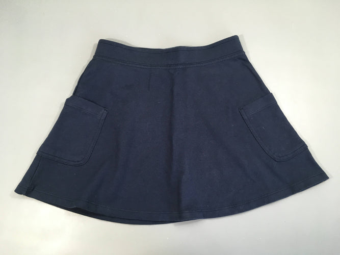Jupe molleton bleu marine, moins cher chez Petit Kiwi