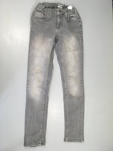 Jeans stretch gris slim, moins cher chez Petit Kiwi