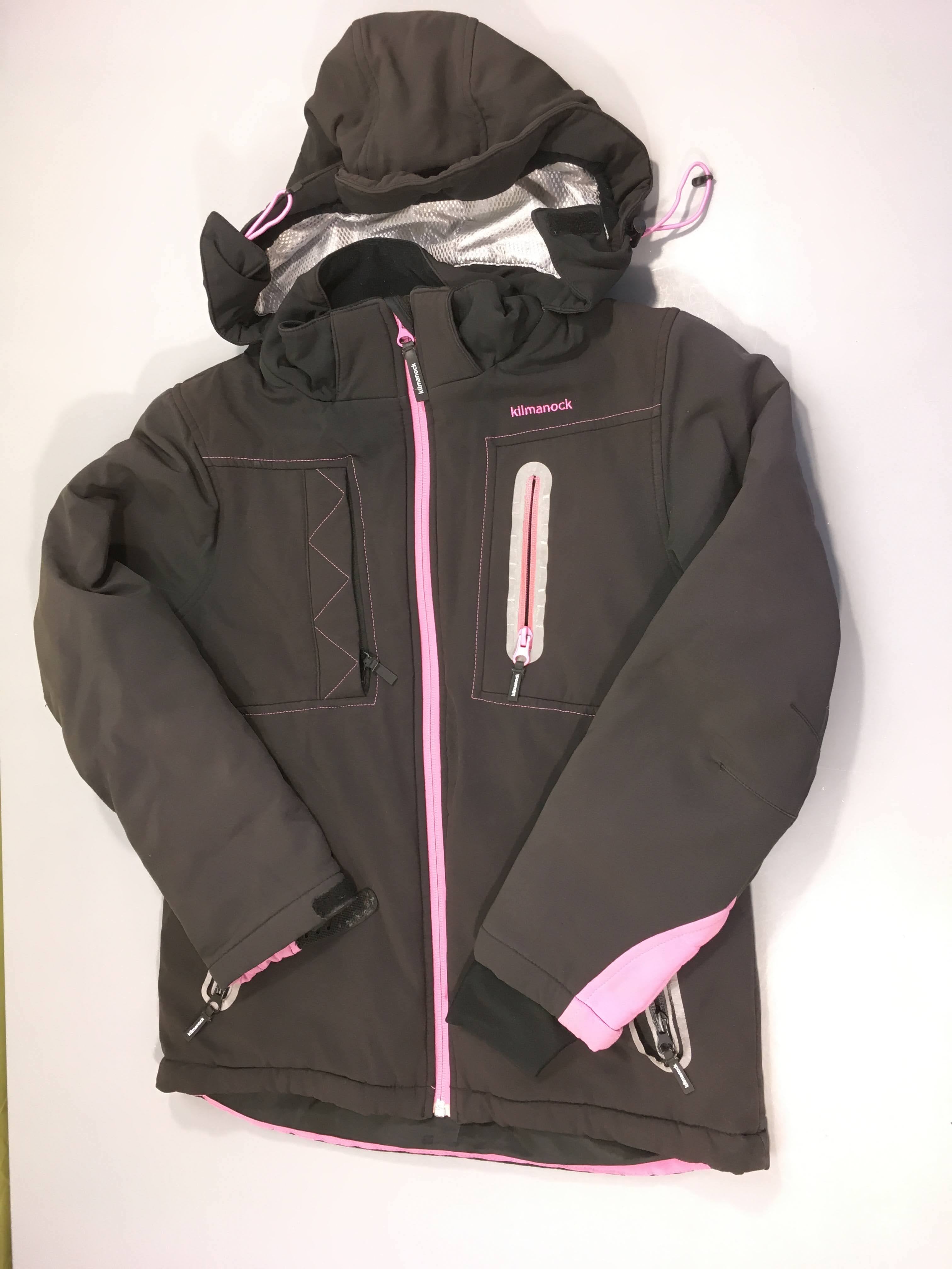 Veste de ski anthracite tirette rose Kilmanock