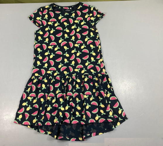 Robe m.c jersey bleu marine pastèques, moins cher chez Petit Kiwi