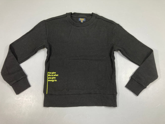 Pull côtes noir, moins cher chez Petit Kiwi