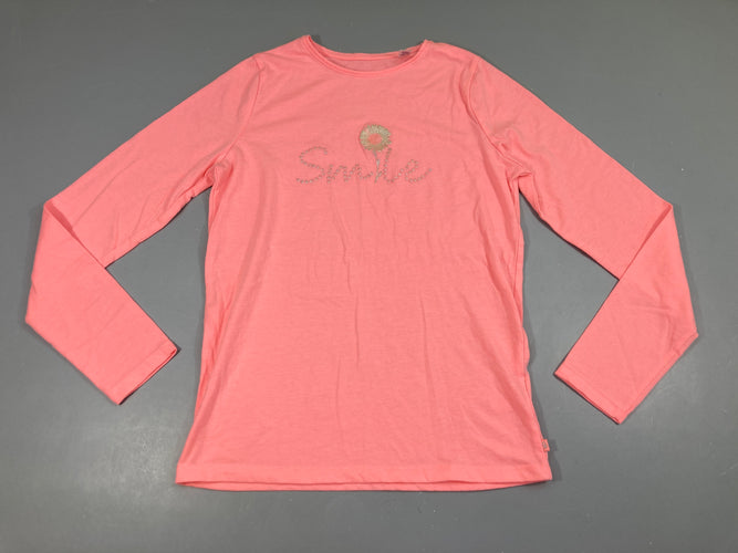 T-shirt m.l rose néon Smile, moins cher chez Petit Kiwi