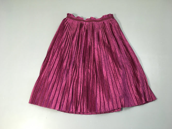 Jupe voile rose satiné chiné, moins cher chez Petit Kiwi