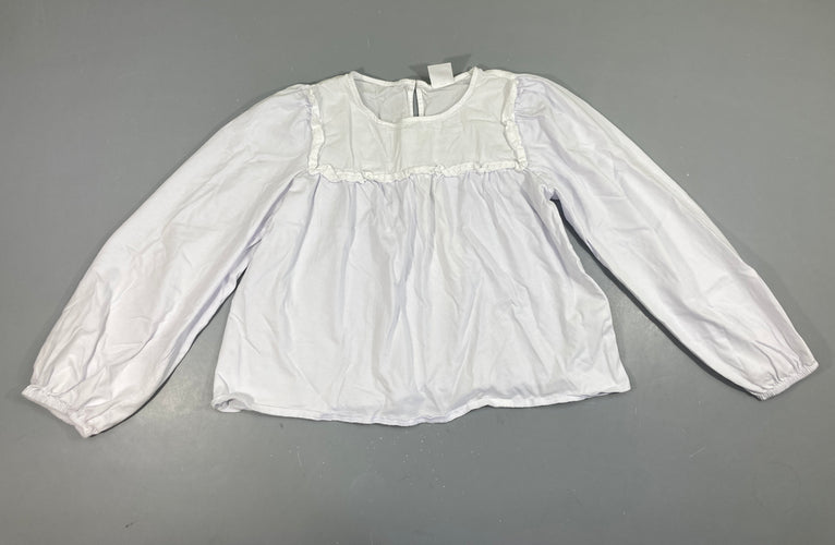 Blouse ml blanche, moins cher chez Petit Kiwi