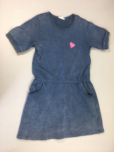 Robe m.c molleton bleu effet délavé, moins cher chez Petit Kiwi