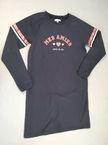 Robe m.l molleton bleu marine Amies, moins cher chez Petit Kiwi