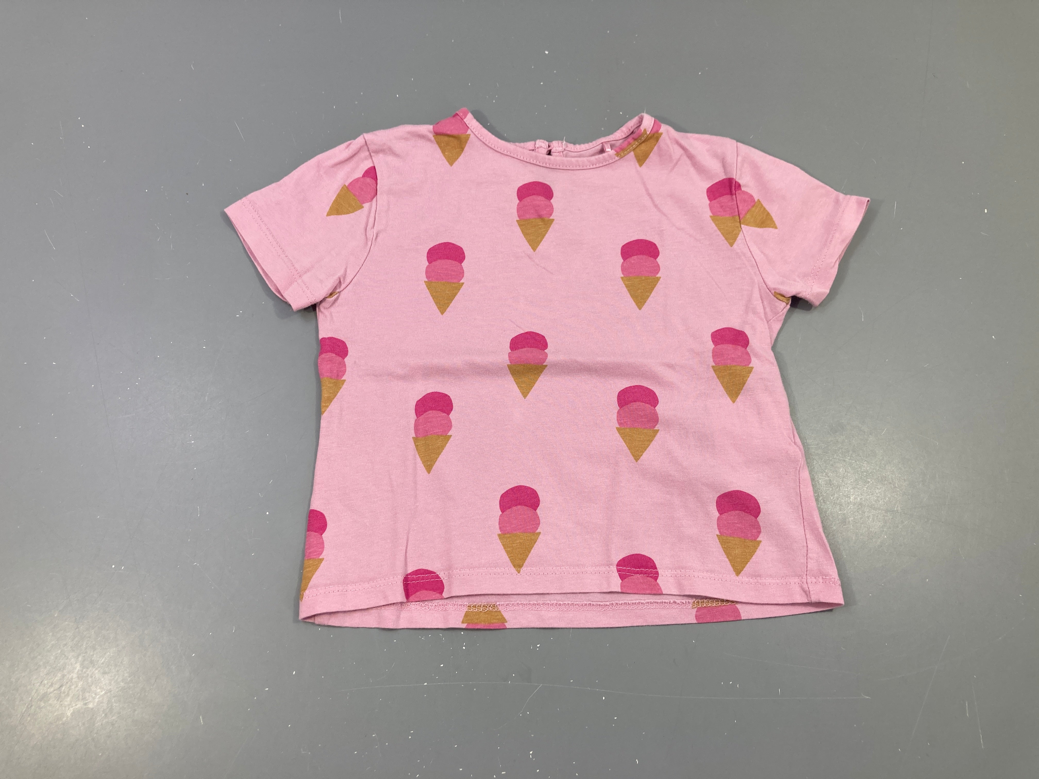 T-shirt m.c rose glaces