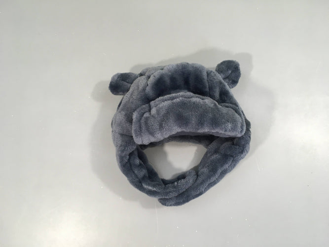 Bonnet bleu veloudoux, T0, moins cher chez Petit Kiwi