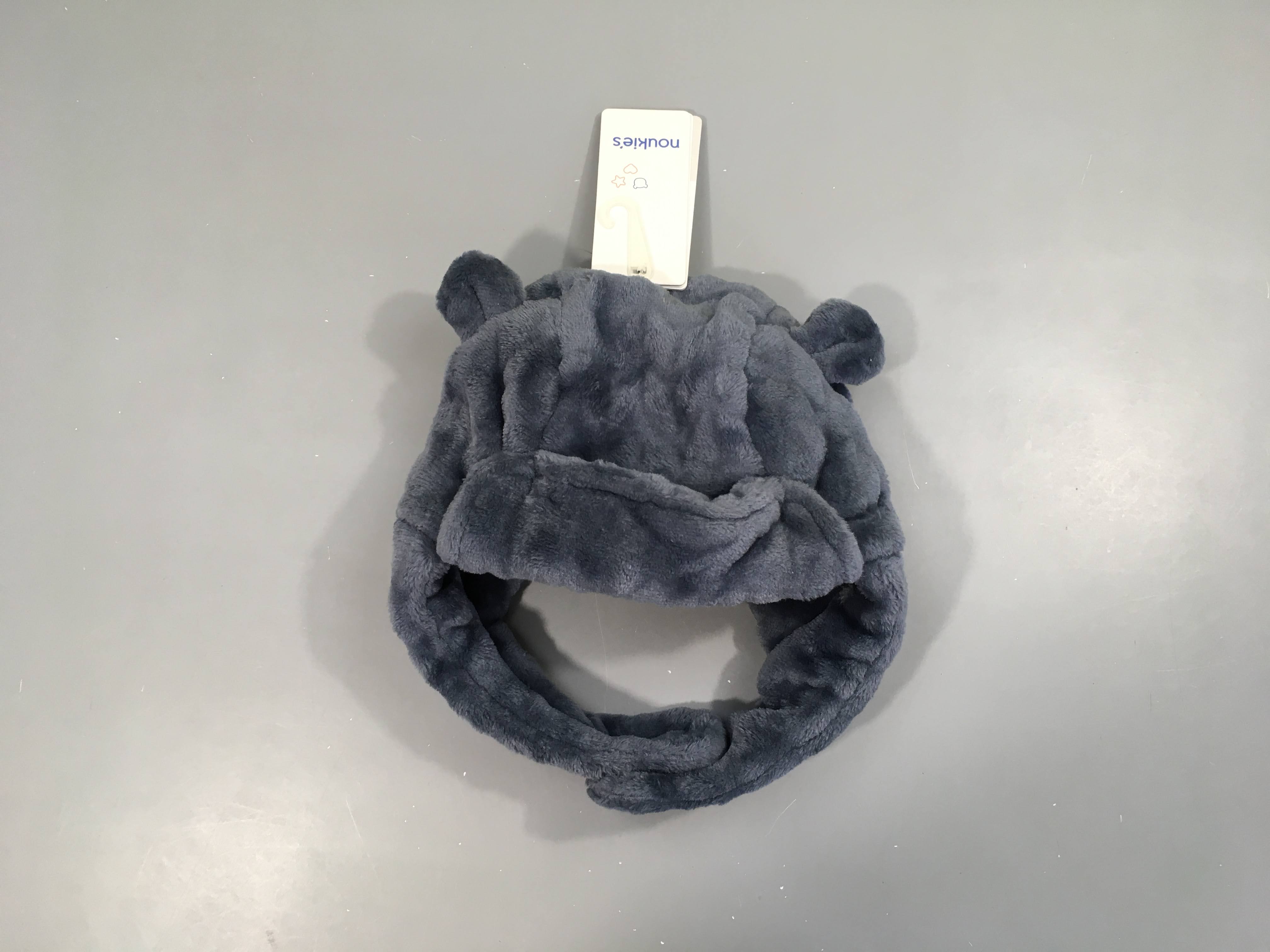 NEUF Bonnet bleu veloudoux, T2