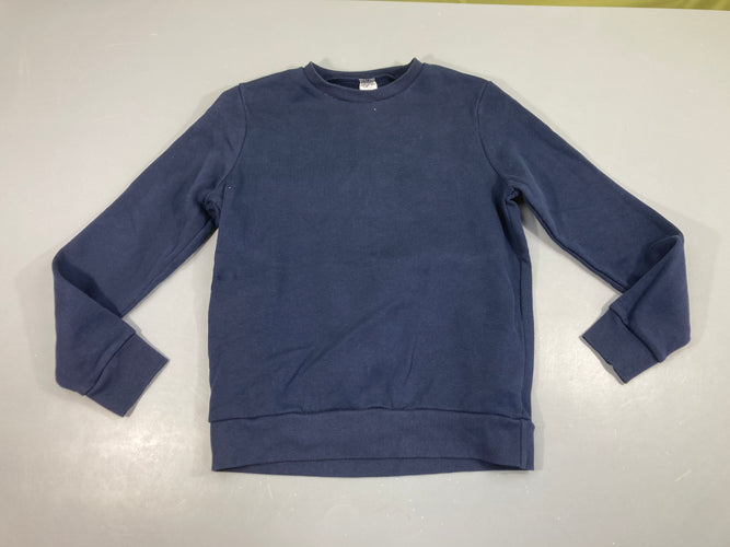 Sweat molleton bleu marine, peut servir comme pull scout, moins cher chez Petit Kiwi