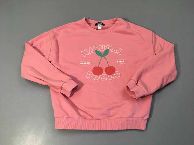 Sweat rose cerises, moins cher chez Petit Kiwi
