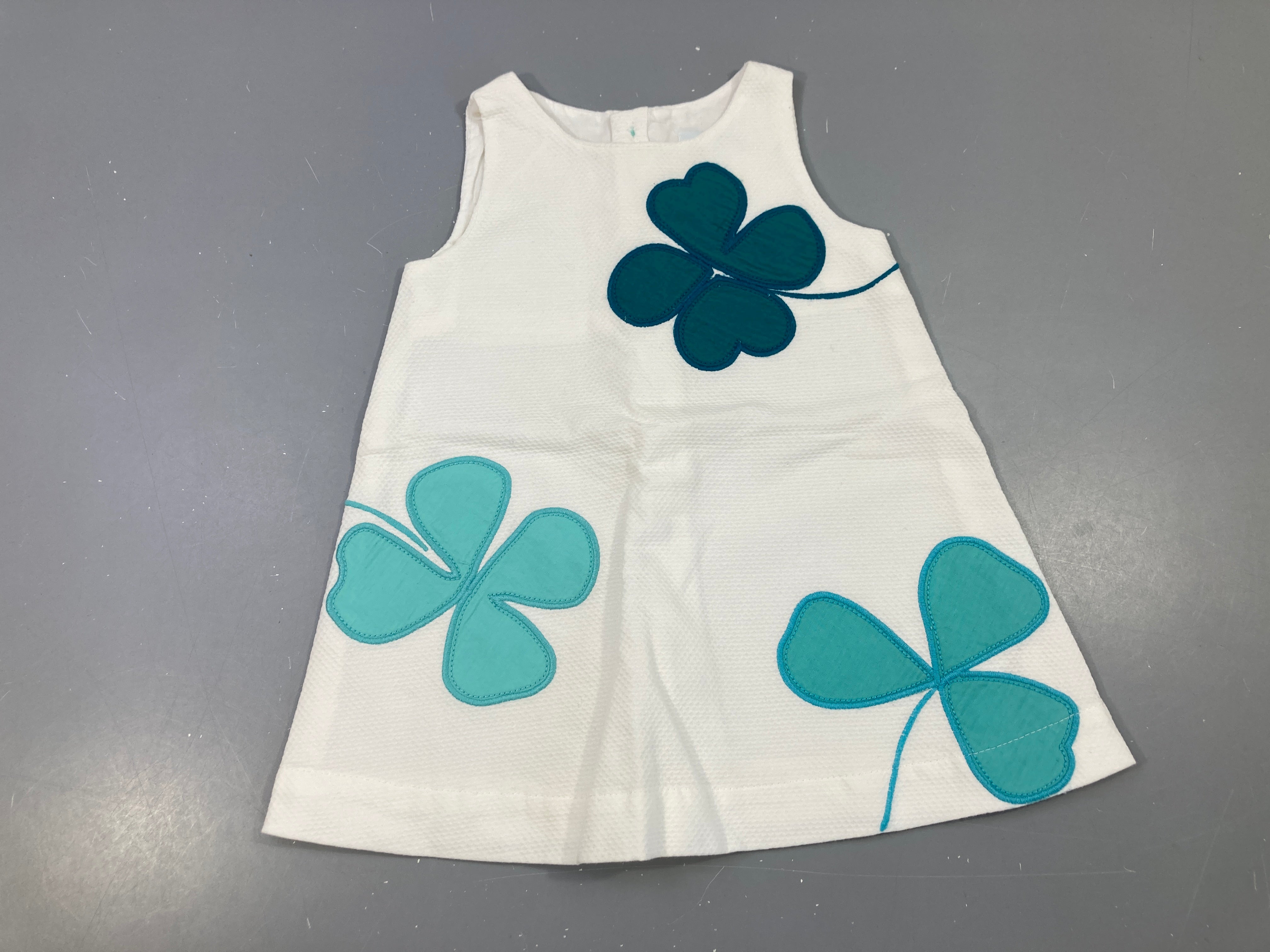 Robe s.m blanche trèfles