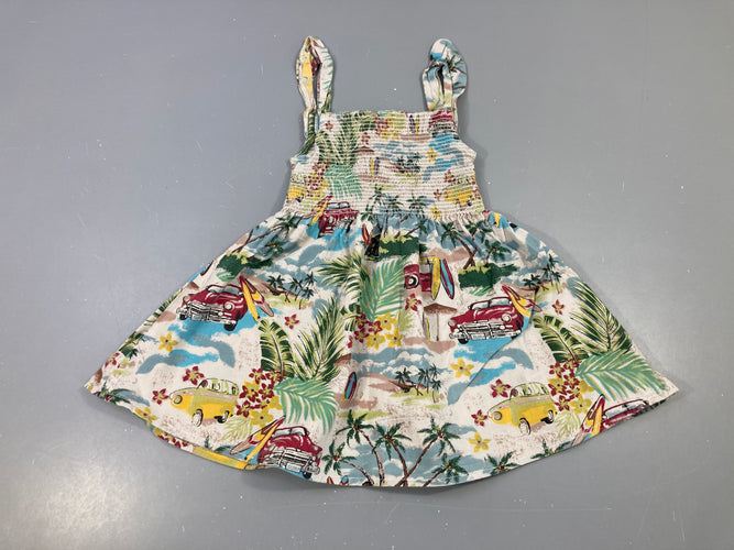 Robe s.m s.mockée motifs plage, moins cher chez Petit Kiwi