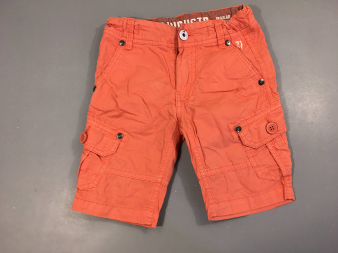 Bermuda cargo orange, moins cher chez Petit Kiwi