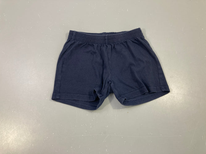 Short jersey bleu foncé (taille estimée, pas d'étiquette), moins cher chez Petit Kiwi