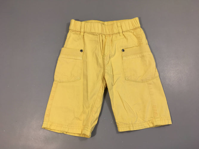 Bermuda jaune poche avant, moins cher chez Petit Kiwi