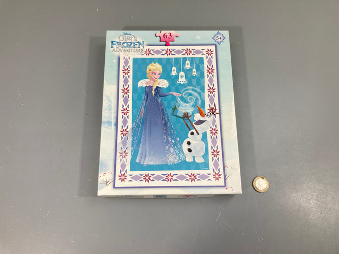 Puzzle Olaf's Frozen Adventure 63 pcs Complet!, moins cher chez Petit Kiwi