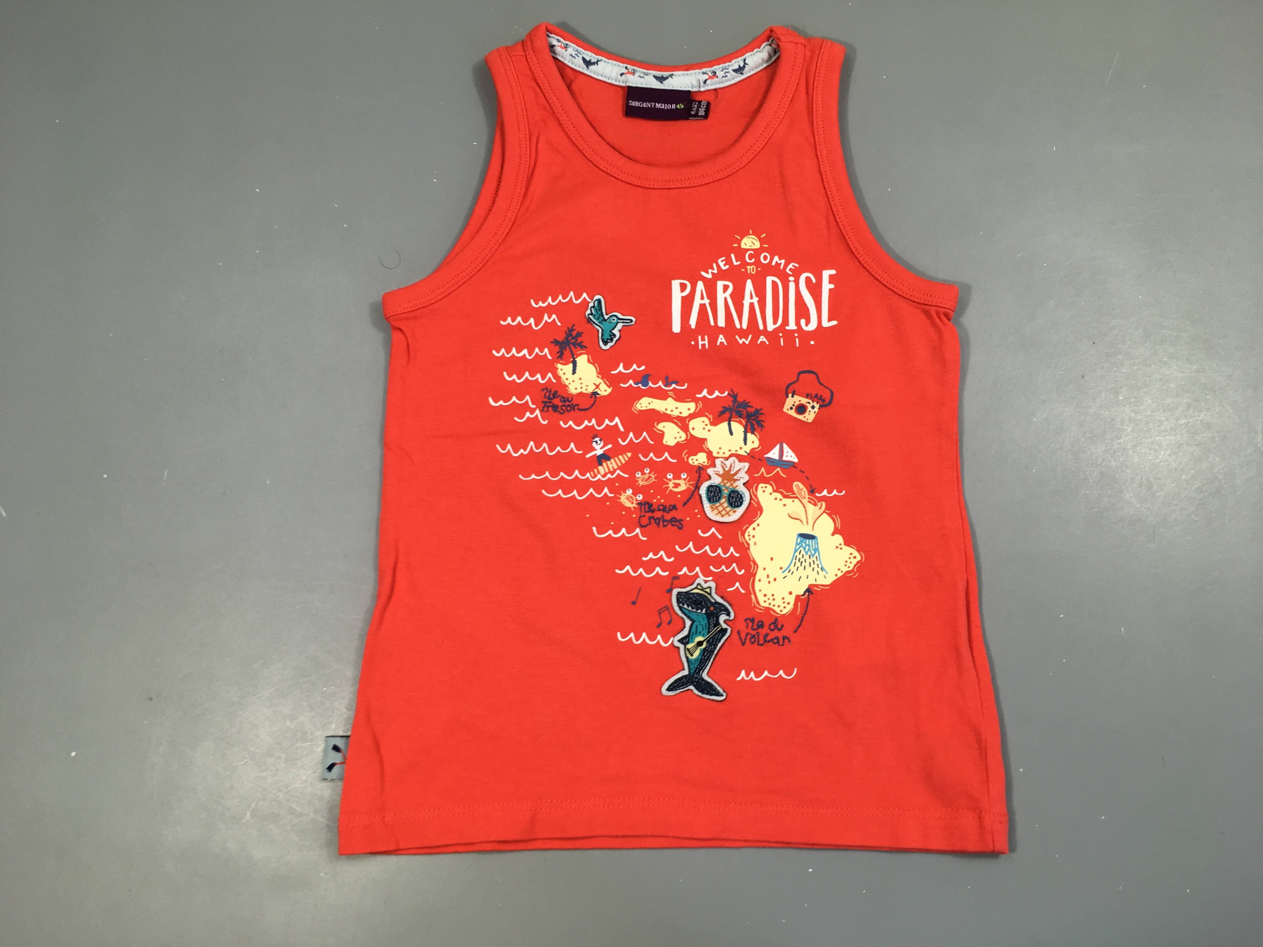 Débardeur orange Paradise