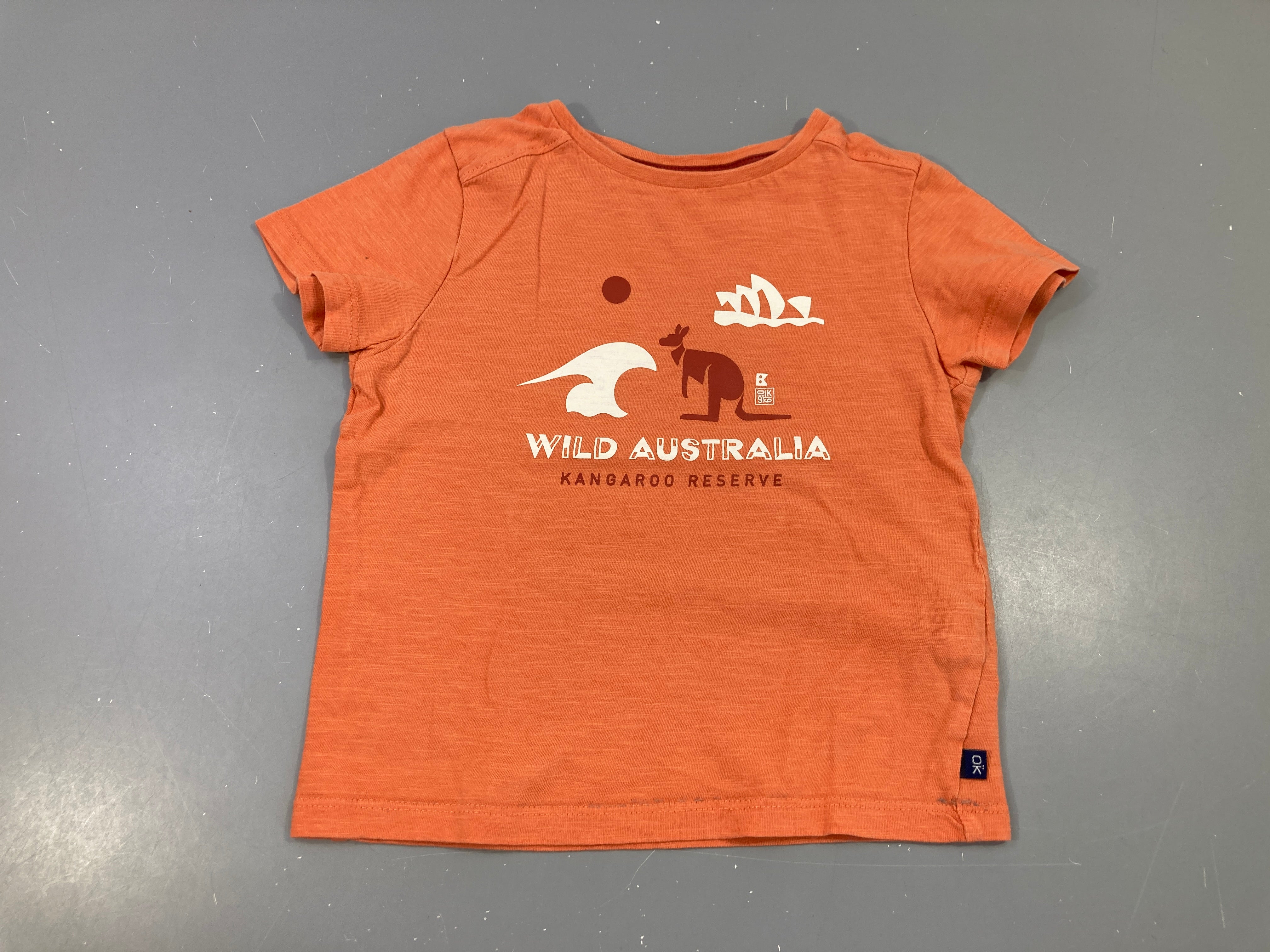 T-shirt m.c orange kangourou