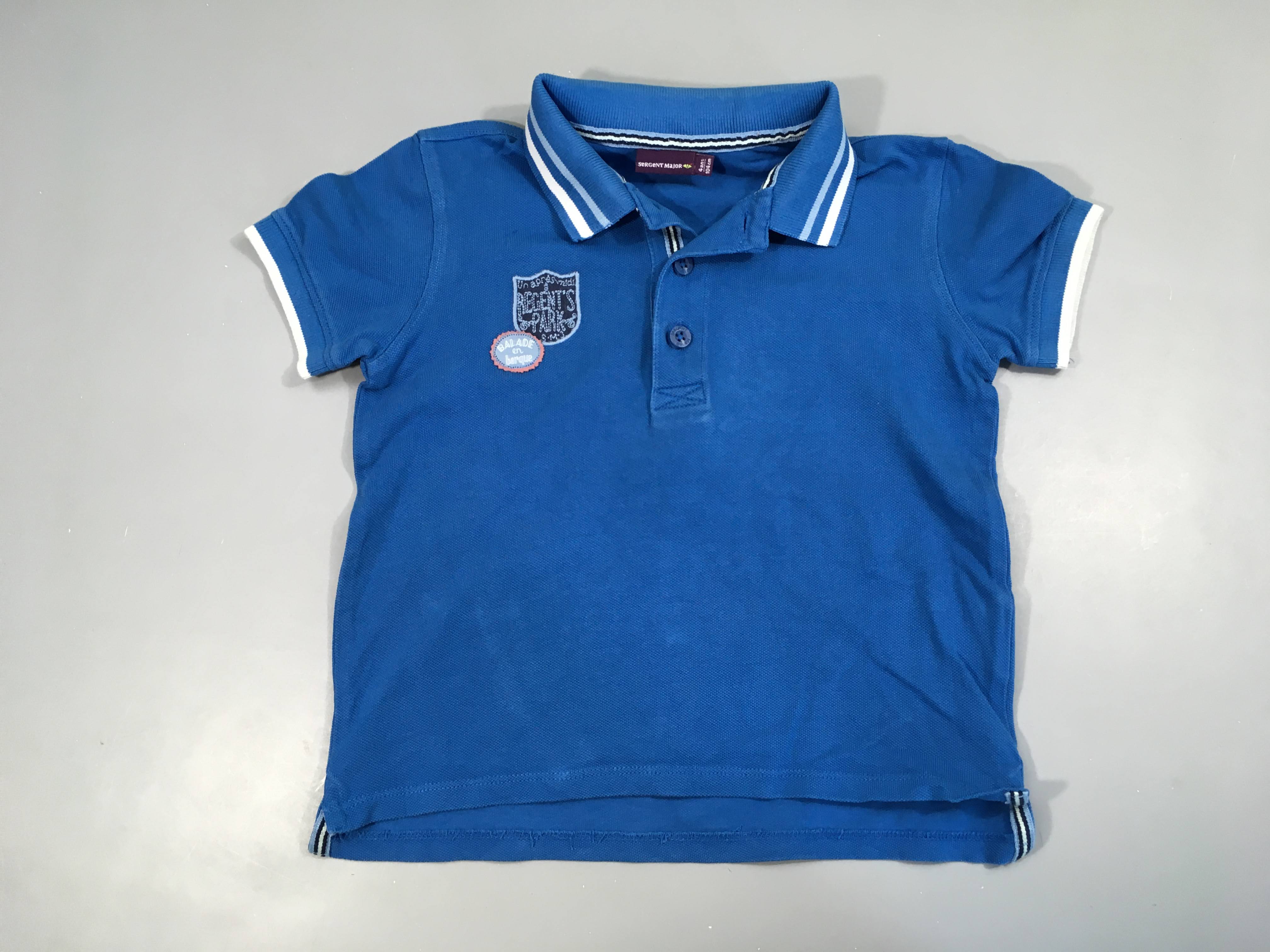 Polo m.c bleu Balade