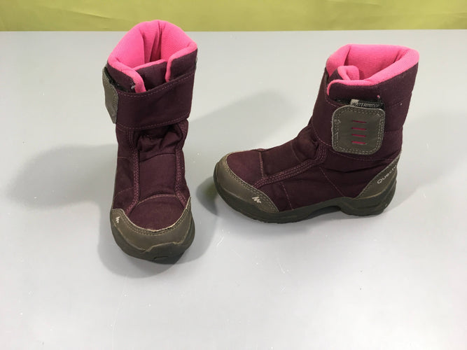 Bottes de neige mauves, 25, moins cher chez Petit Kiwi
