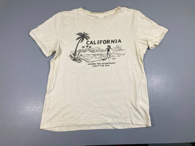 T-shirt m.c écru california palmier, moins cher chez Petit Kiwi