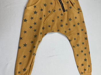 Pantalon salouel jersey moutarde étoiles