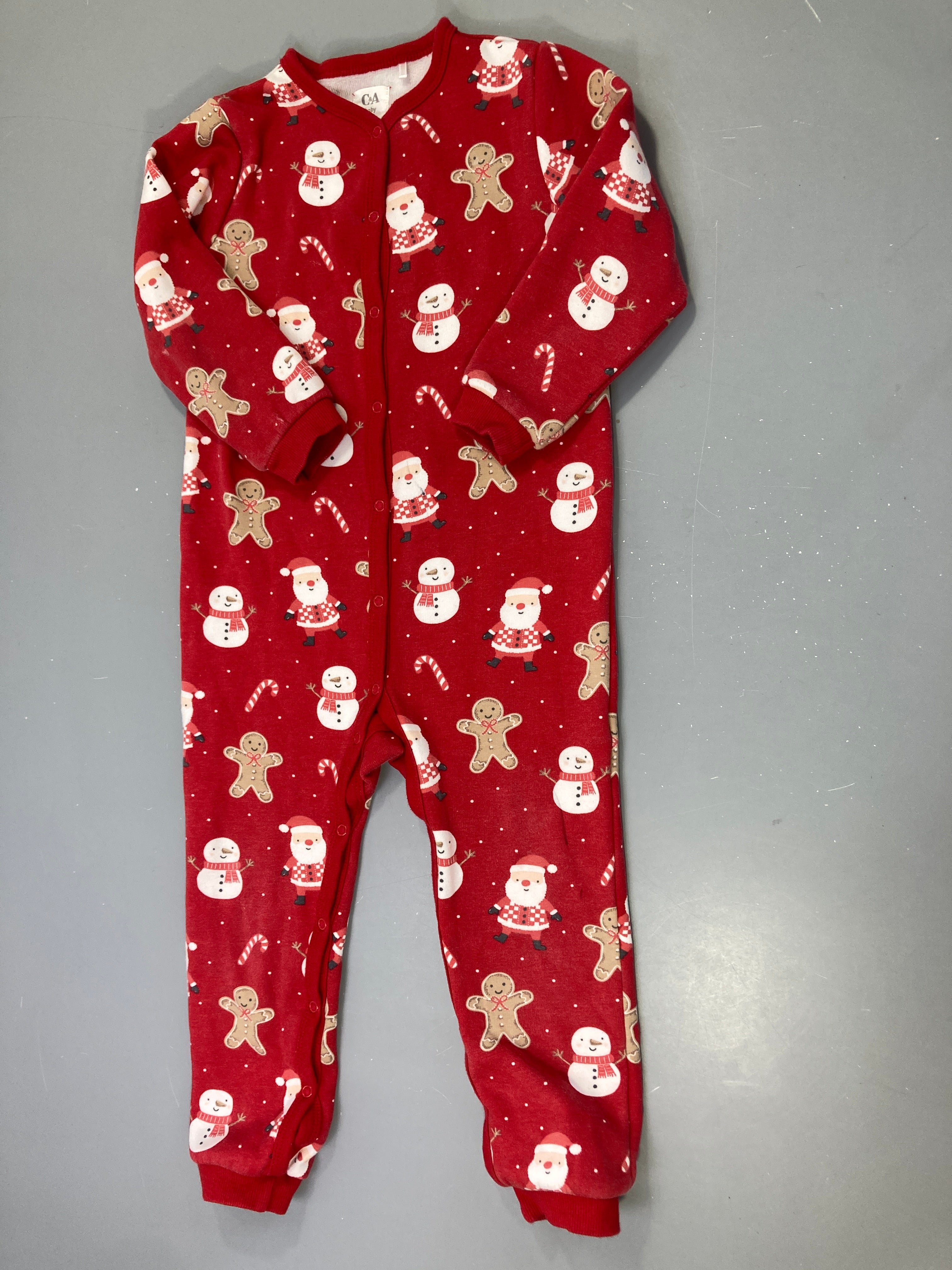 Surpyjama molleton rouge Noël