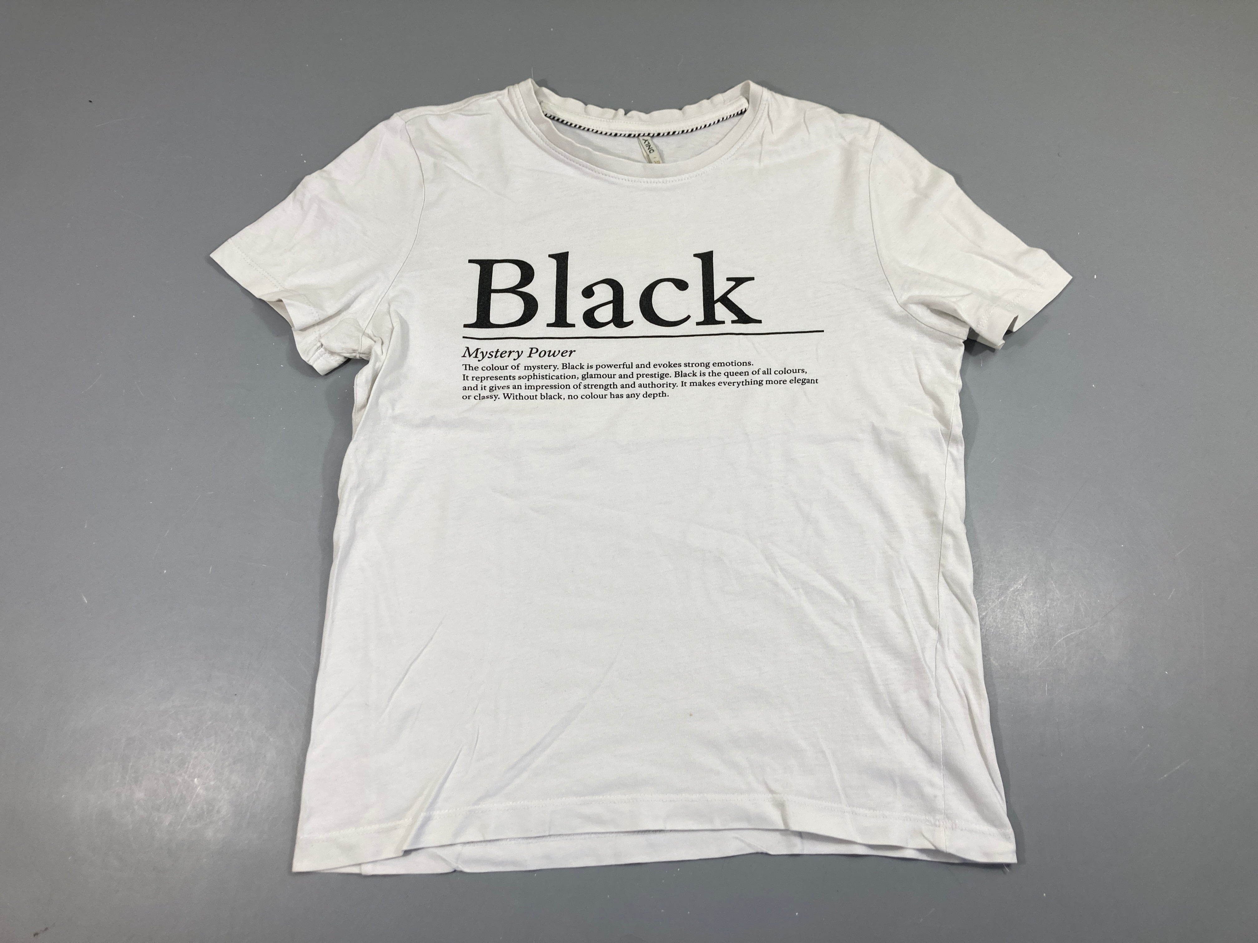 T-shirt m.c blanc Black