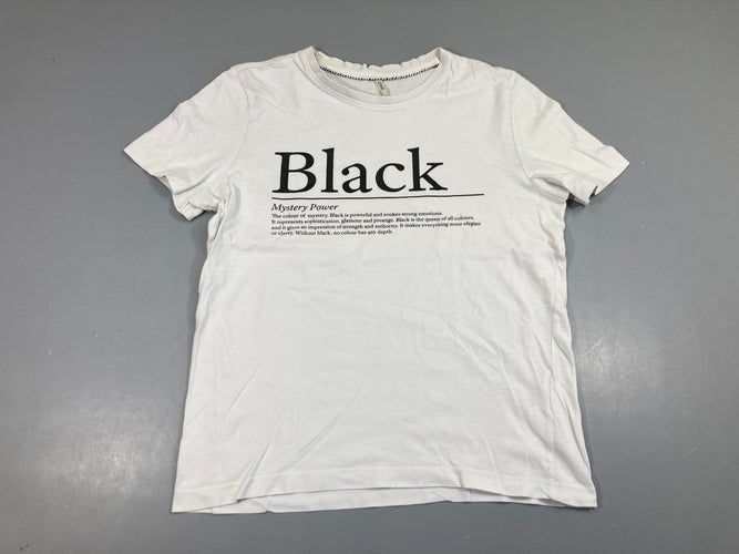 T-shirt m.c blanc Black, moins cher chez Petit Kiwi