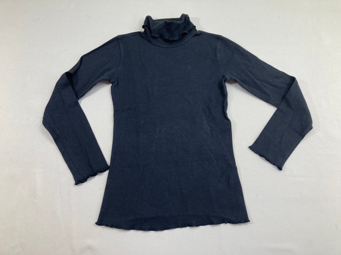 T-shirt col roulé bleu marine, moins cher chez Petit Kiwi