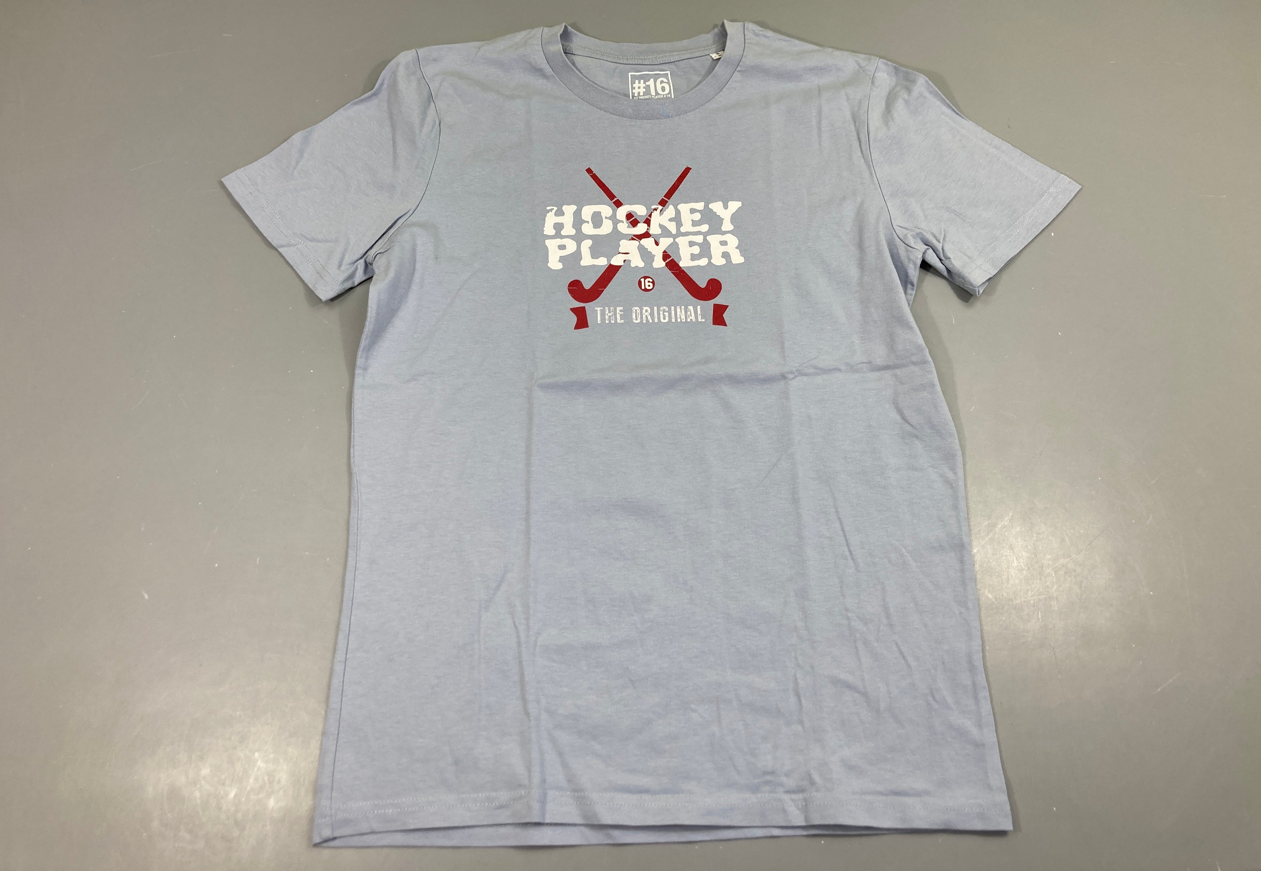 T-shirt m.c bleu clair Hockey player