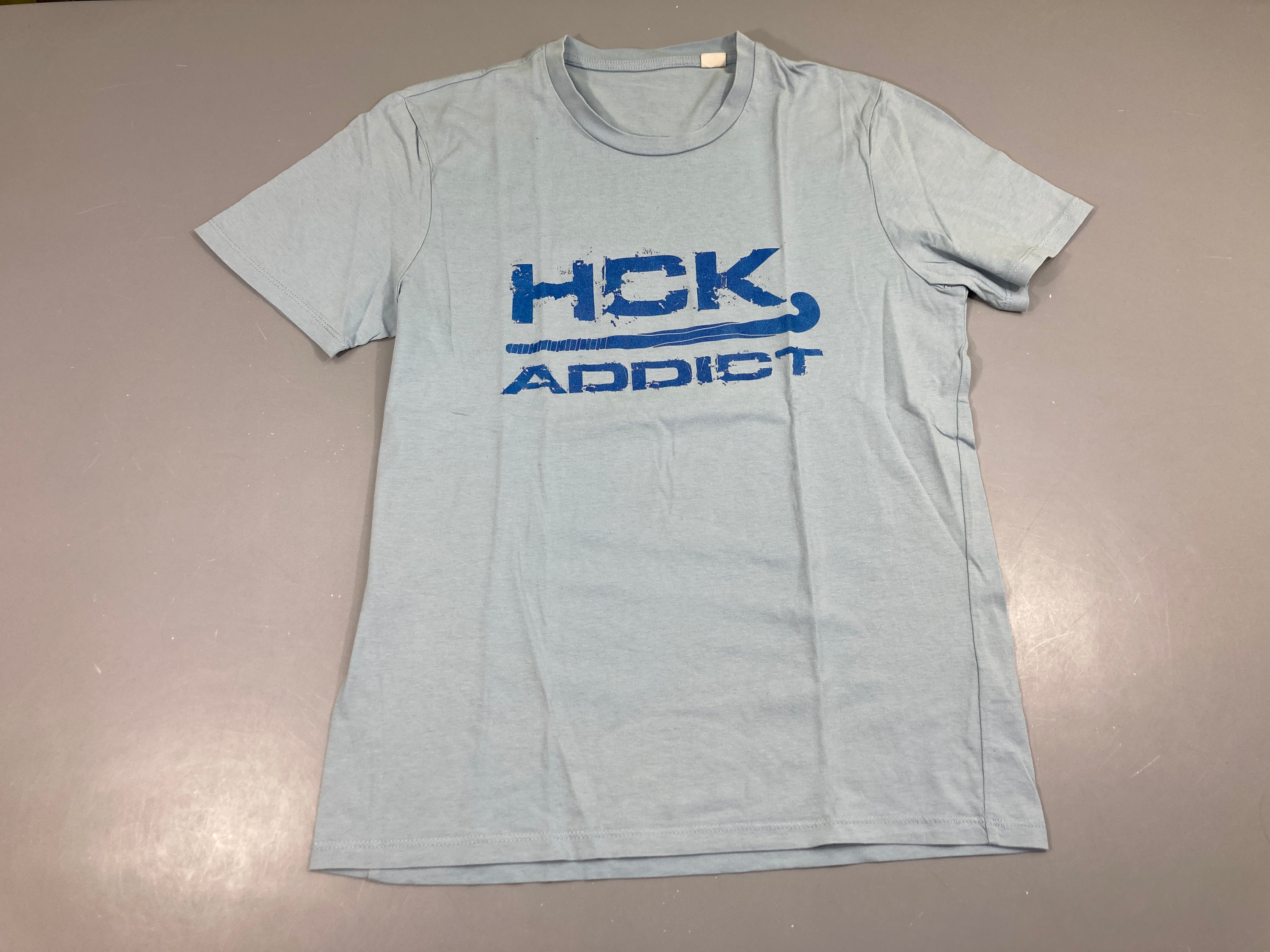 T-shirt m.c bleu clair HCK addict