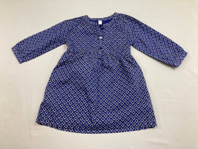 Robe m.l bleu motifs, moins cher chez Petit Kiwi