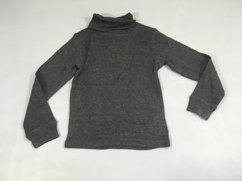 T-shirt m.l col roulé gris foncé