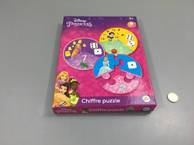 Chiffre puzzle princesses, +3a - complet, moins cher chez Petit Kiwi