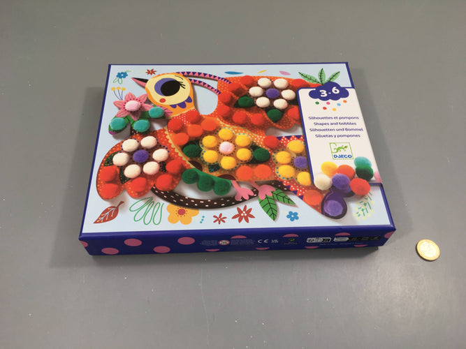 NEUF Silouhettes et pompons, 3-6a, moins cher chez Petit Kiwi