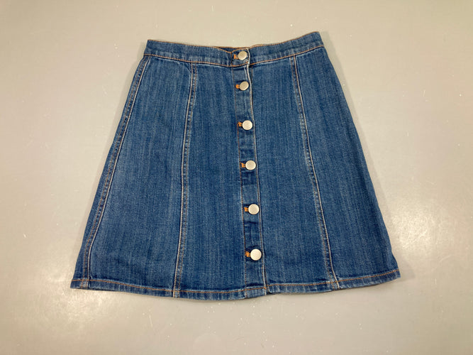 Jupe Denim boutons avant, moins cher chez Petit Kiwi