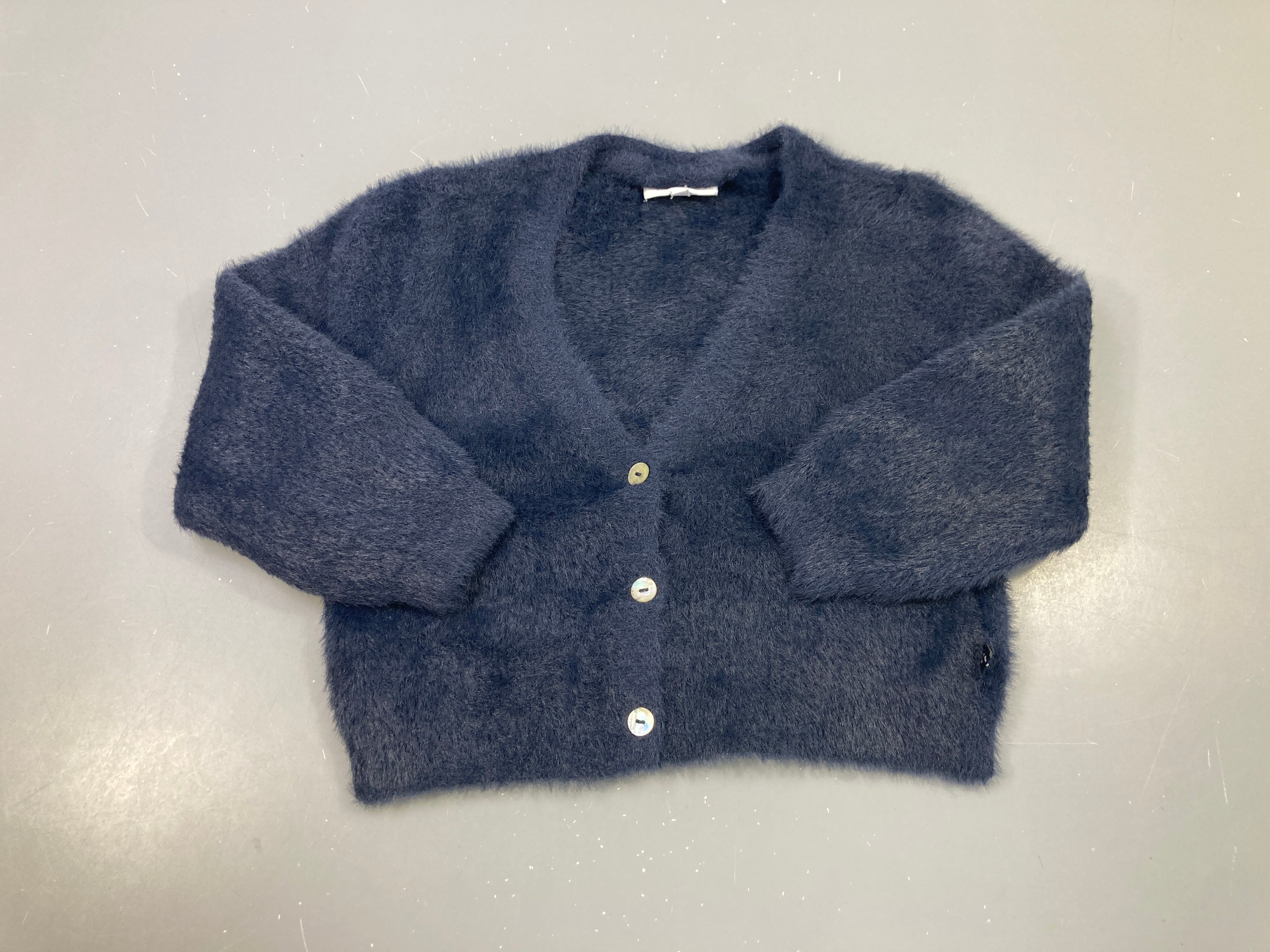 Gilet duveteux bleu foncé